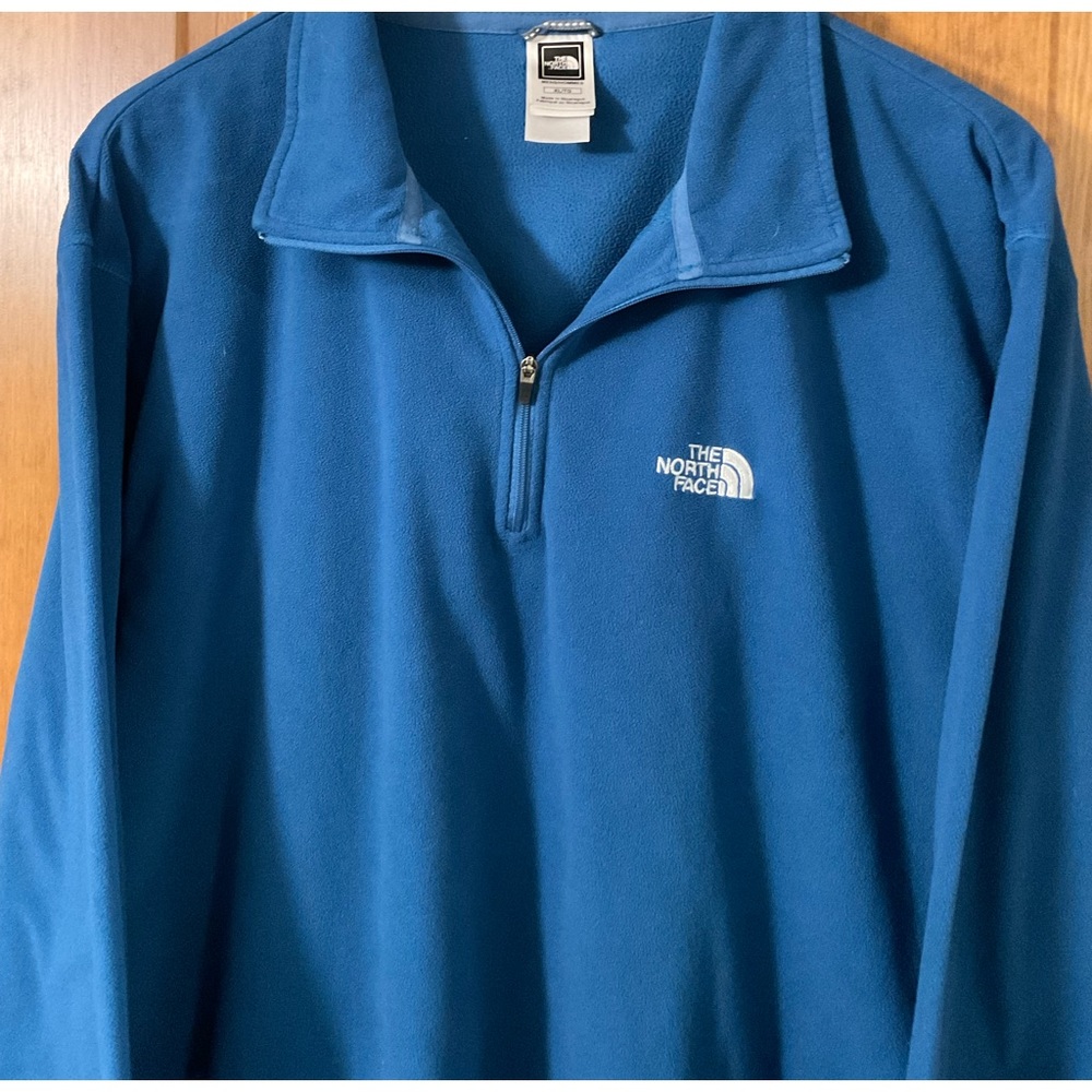 Men’s North Face 1/4 Zip Pullover Fleece. XL Blue.